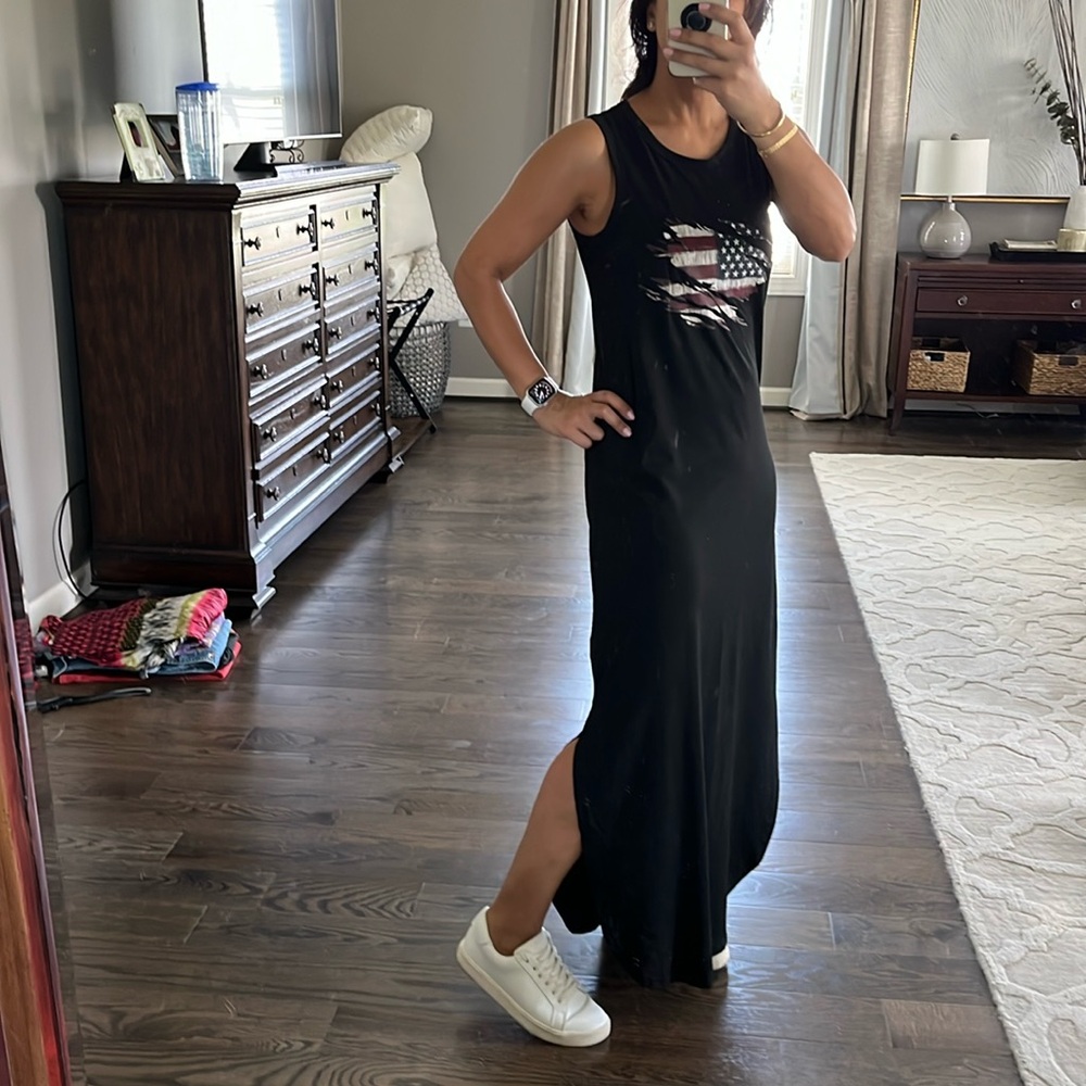 American flag maxi tank